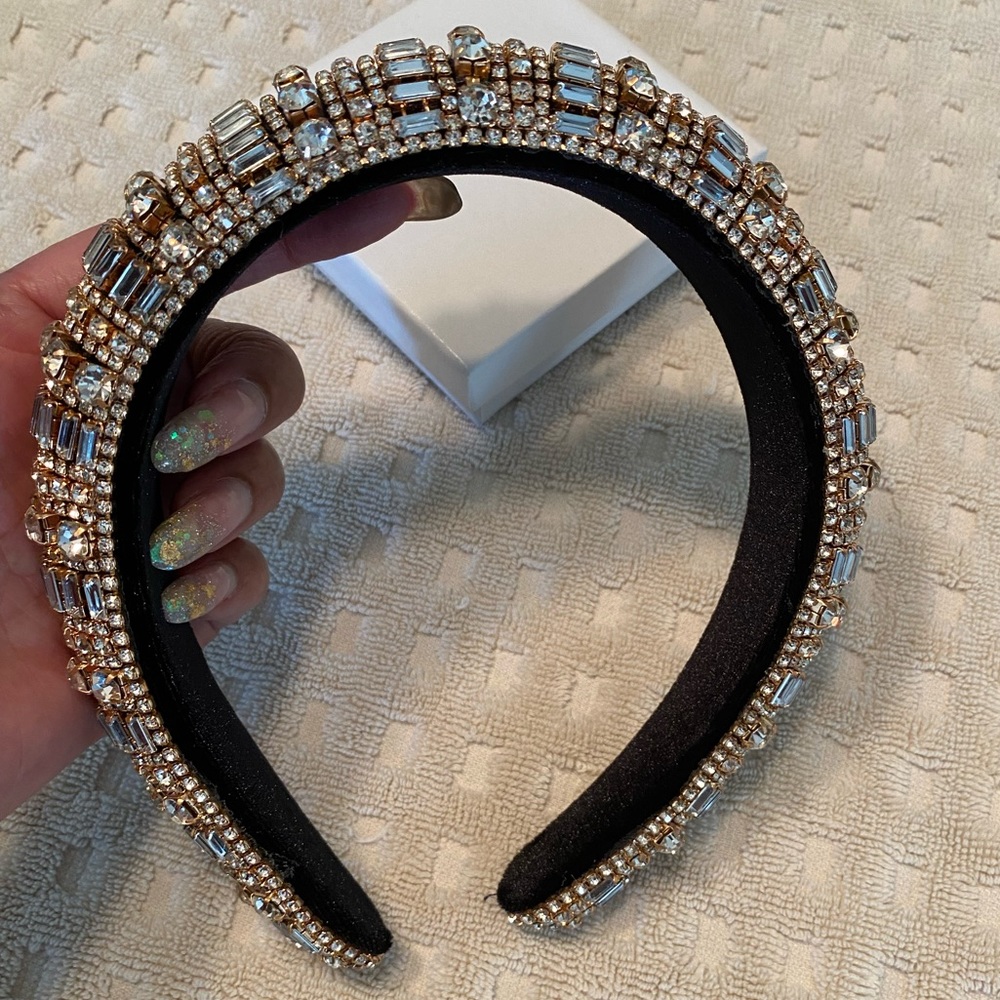 New Clear Rhinestone Embellished Headband